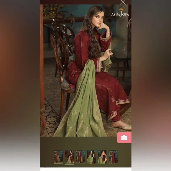 Designer Asim Jofa 3 pc Dress